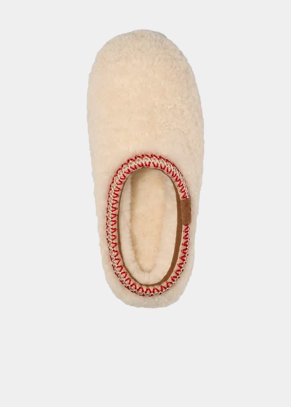 Mules UGG Tasman Maxi Curly coloris natural, vue 3 – chaussons mules fourrés femme | Ann Tuil
