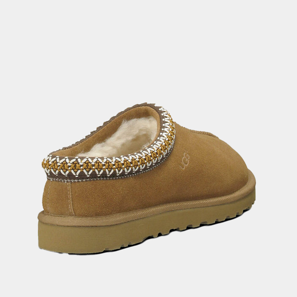 Mules UGG Tasman en velours camel, vue 7 – chaussons mules fourrés femme | Ann Tuil