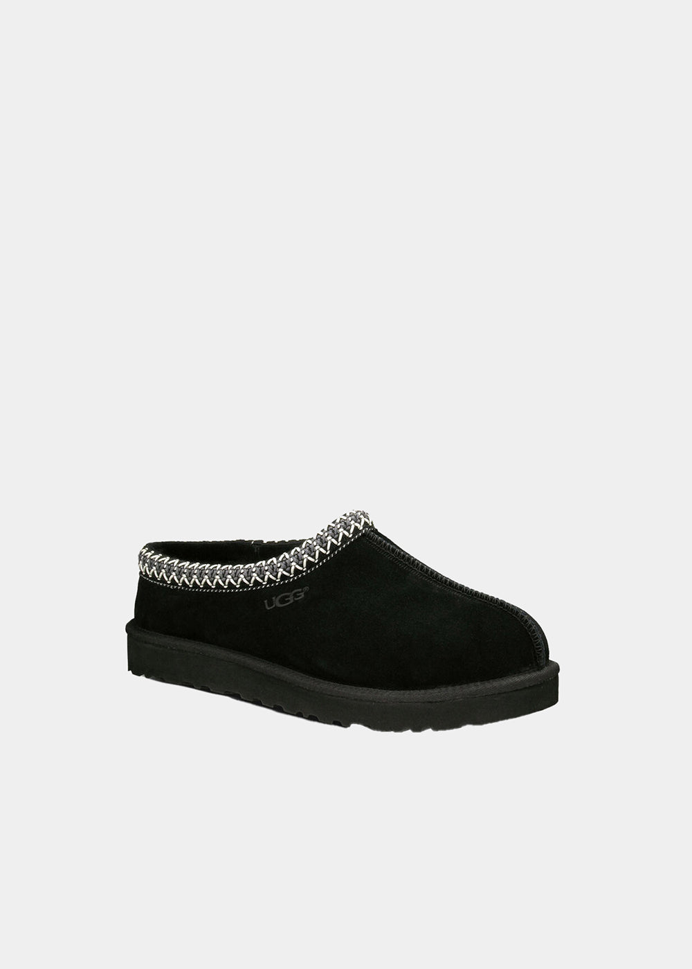 Mules UGG Tasman en velours noir, vue 2 – chaussons mules fourrés femme | Ann Tuil