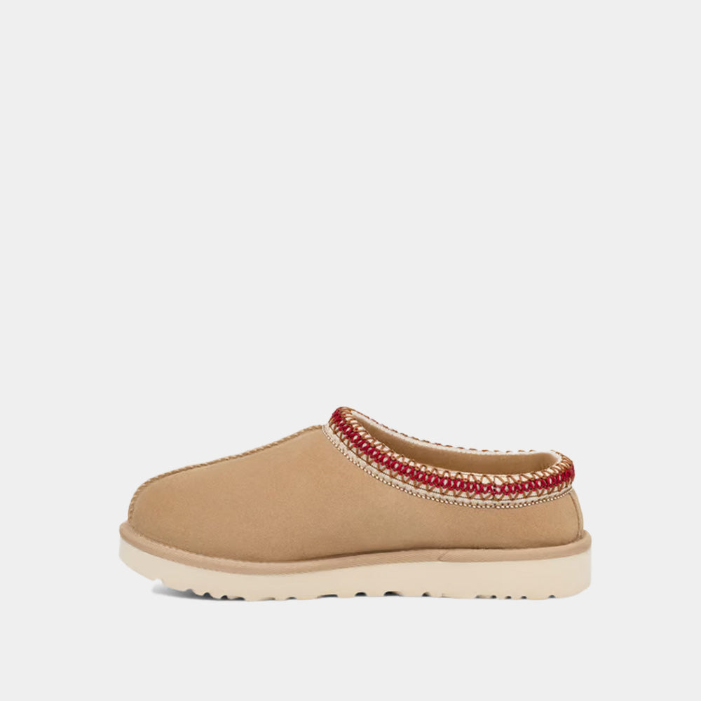 Mules UGG Tasman en velours sable, vue 4 – chaussons mules fourrés femme | Ann Tuil