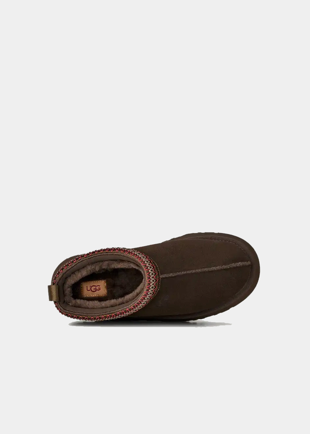 Mules plateforme UGG Tazz II en velours et tissu marron dusted cocoa, vue 4 – mules femme | Ann Tuil