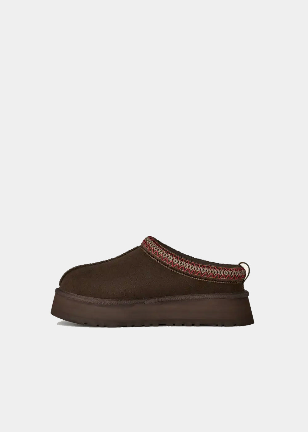 Mules plateforme UGG Tazz II en velours et tissu marron dusted cocoa, vue 5 – mules femme | Ann Tuil