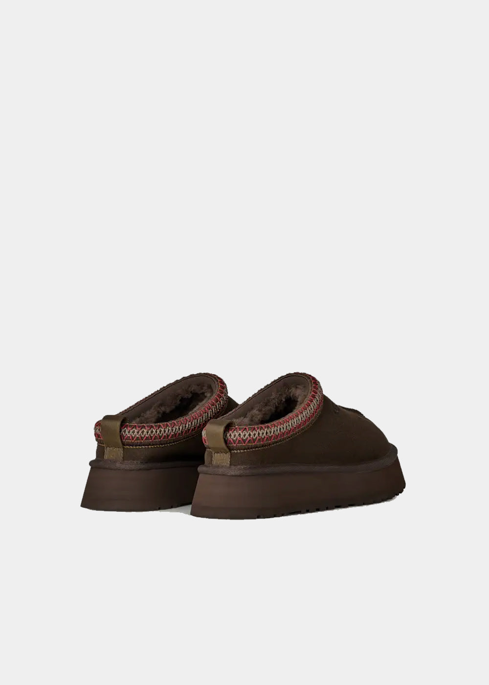 Mules plateforme UGG Tazz II en velours et tissu marron dusted cocoa, vue 6 – mules femme | Ann Tuil