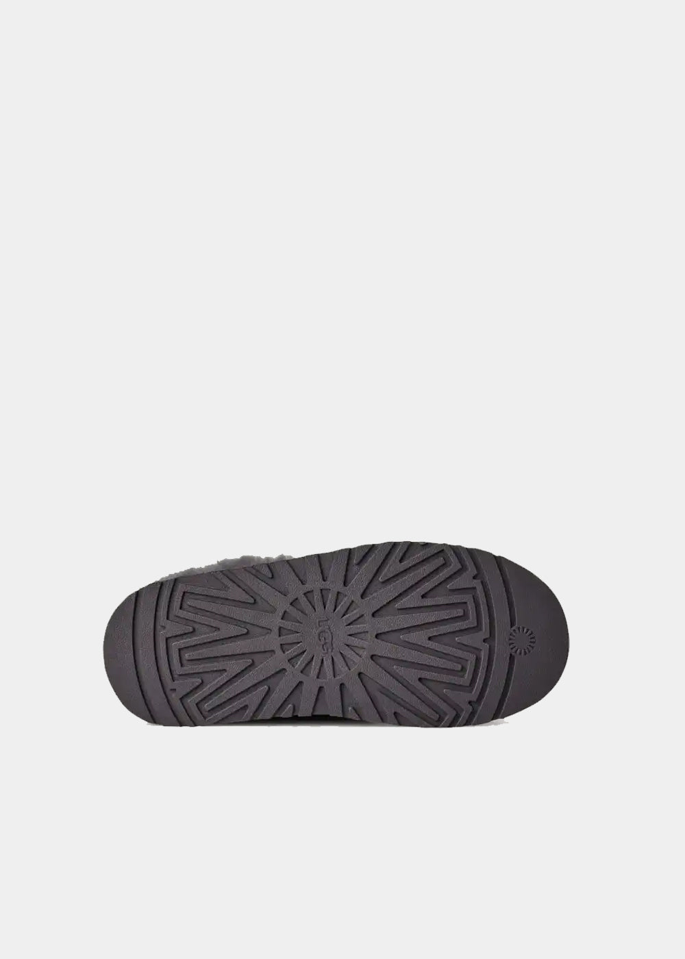 Mules plateforme UGG Tazzelle en velours gris obsidian, vue 7 – mules femme | Ann Tuil