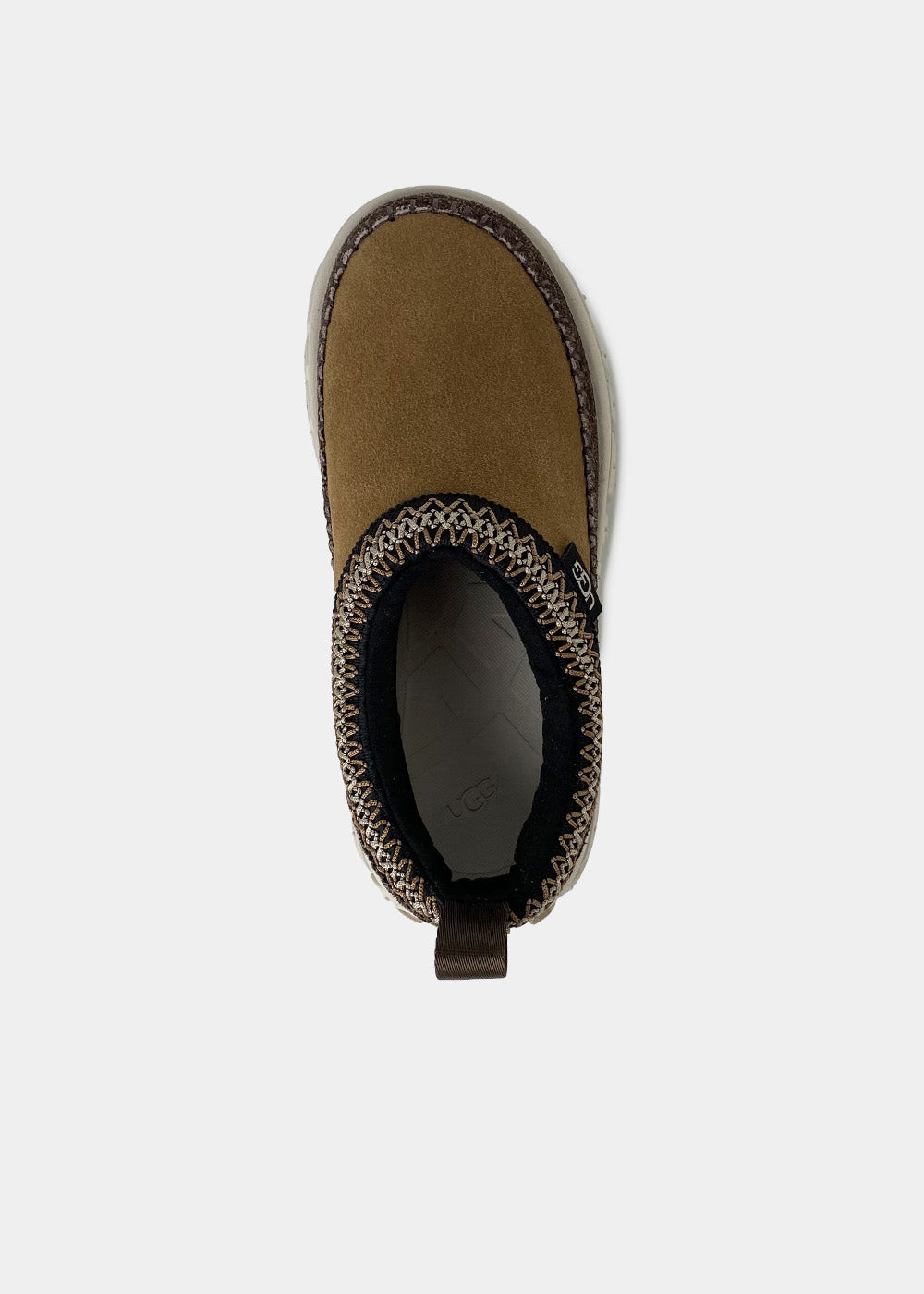 Slippers UGG Venture Daze en velours camel et marron, vue 3 – mules plateforme femme | Ann Tuil