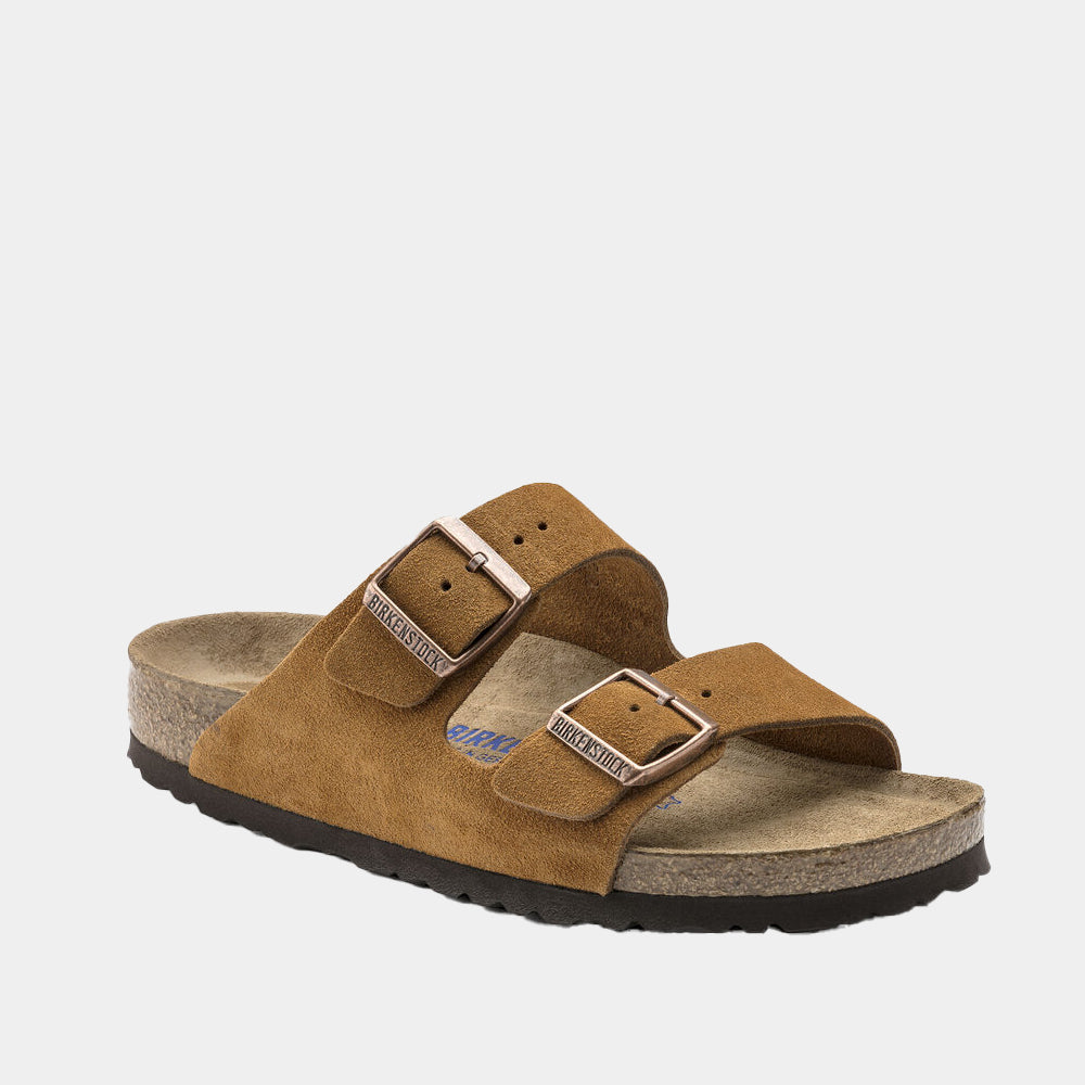 Mules Birkenstock Arizona BS en cuir velours camel, vue 4 – mules femme | Ann Tuil
