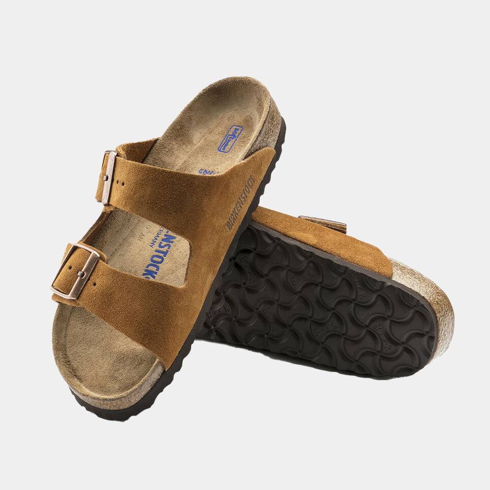 Mules Birkenstock Arizona BS en cuir velours camel, vue 6 – mules femme | Ann Tuil