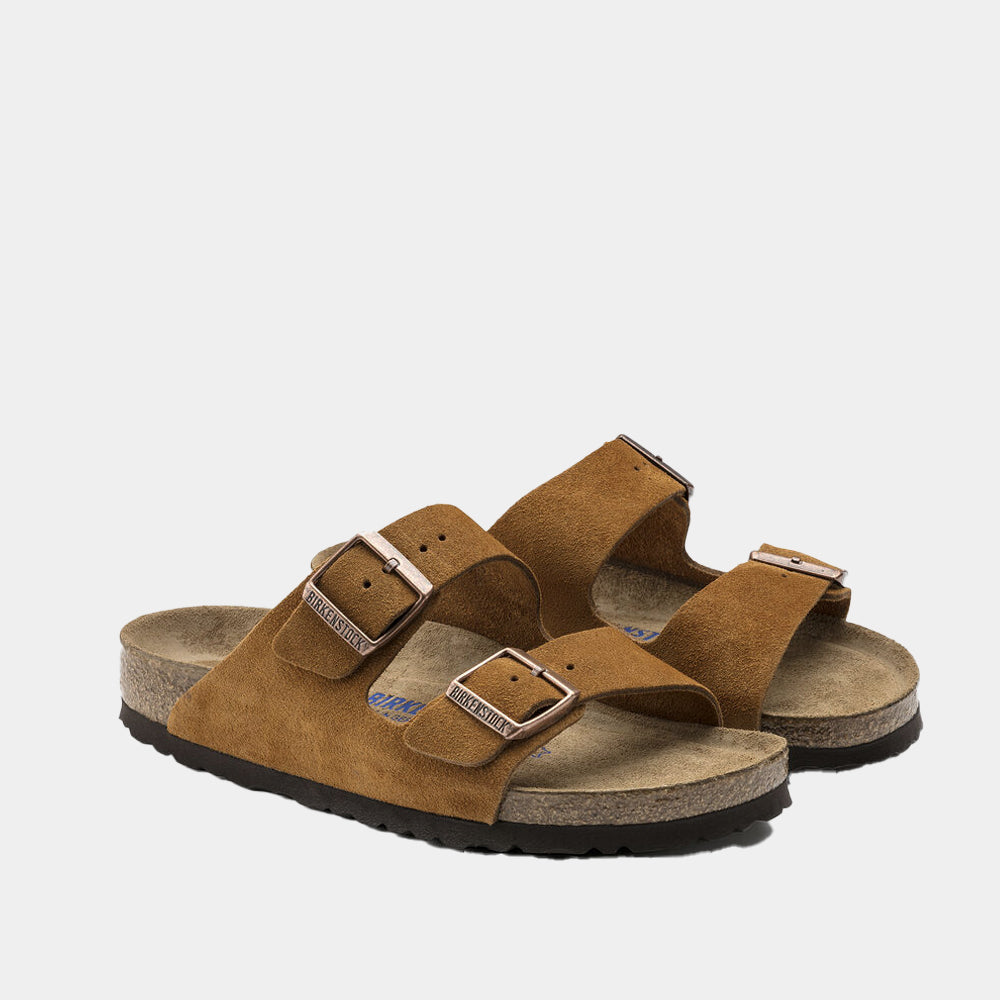 Mules Birkenstock Arizona BS en cuir velours camel, vue 8 – mules femme | Ann Tuil