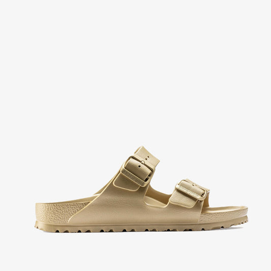 Mules Birkenstock Arizona EVA en pvc glamour gold, vue de profil – mules femme | Ann Tuil