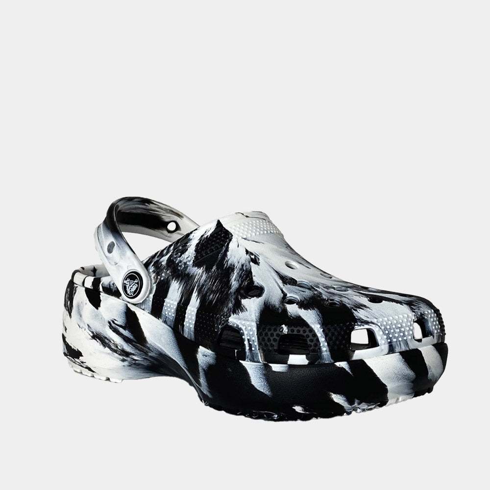 SABOTS CROCS PLATFORM MARBLED