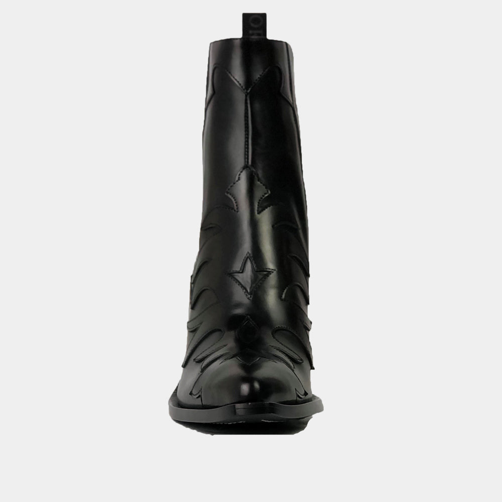 Boots Sartore Season SR3921 en cuir noir, vue 3 – boots femme | Ann Tuil