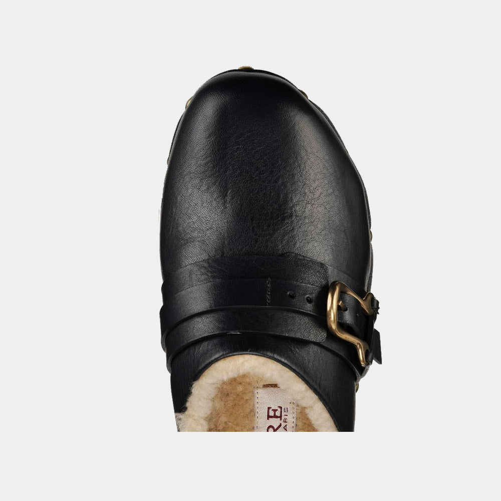 Sabots Sartore Sia Bis SR4033 en cuir noir, vue 2 – sabots femme | Ann Tuil