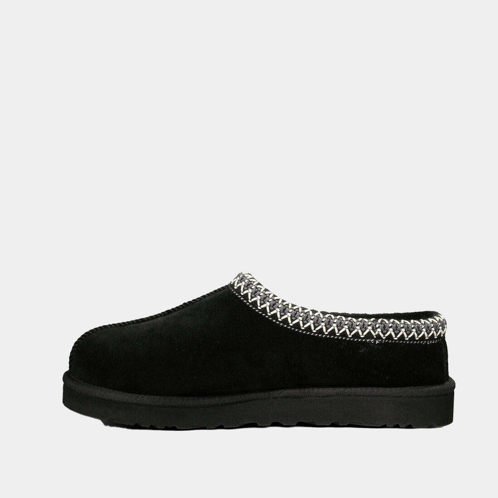Mules UGG Tasman en velours noir, vue 4 – chaussons mules fourrés femme | Ann Tuil